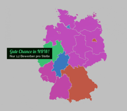 Ihre Chance auf einen Arbeitsplatz als Fachkraft für Schutz- und Sicherheit sind in NRW sehr gut.